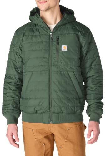 Image of Carhartt Men's Rain Defender Relaxed Fit Lightweight Insulated Hooded Jacket