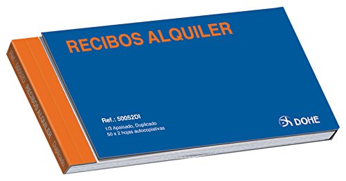 Dohe 50052d , Third Landscape Rent Receipt Book Duplicate Vat