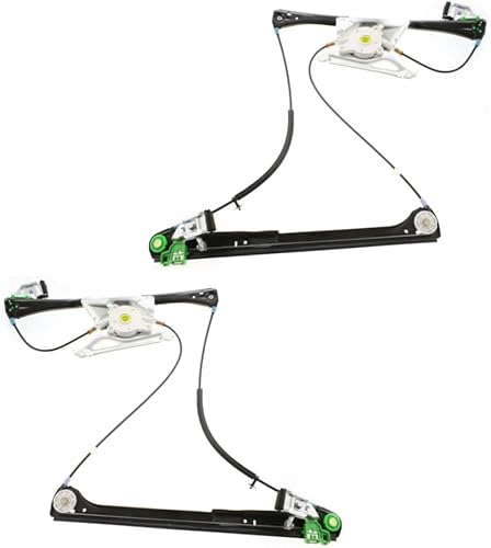 KarParts360 Para Audi A4 Elevalunas 1996-2002 lado del conductor y del pasajero Par Delantero Potencia Reemplazo para AU1350100, AU1351100