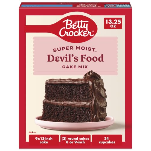 Betty Crocker, Super Moist, Devil's Food Cake Mix, 13.25 oz