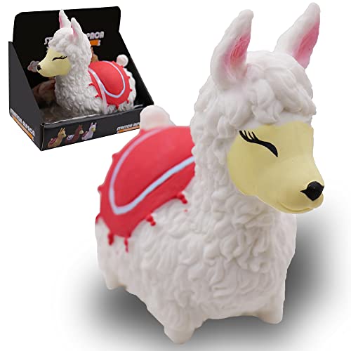Zuddha Funny Stress Toy for Kids and Adults,Fidget,Stress Relief ,Squeeze,Sensory Toys for Autism,Anxiety Relief, for Animal and Llama Lovers,Birthday,Christmas,Office,Stocking Stuffer Gift(White)