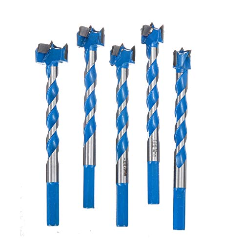 Broca de fresado giratoria de 16 a 25 mm, vástago hexagonal, aleación roscada alargada, sierra perforadora para carpintería (diámetro del agujero: 18 mm)
