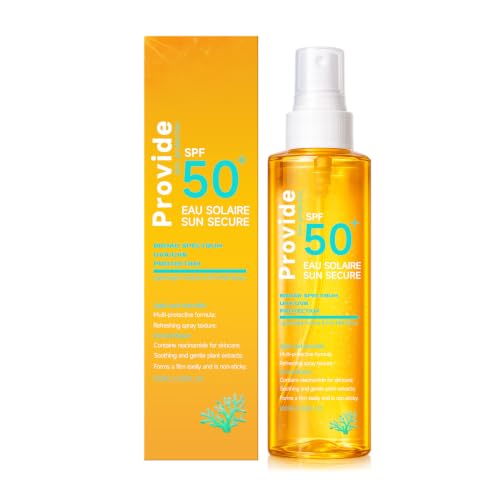Eau Solaire Sun Secure SPF 50+ Sun Protection Spray Broad-Spectrum Invisible & Non-Greasy Ultra-Waterproof 200ml for All Skin Types (1 pc)
