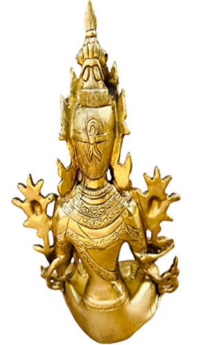 Estatua de Bronce White Tara 11 in Bodhisattva Tibetano miniatura 2