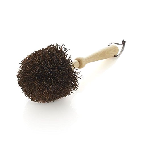 ICG Wooden Flower Pot Cleaning Brush Natural Bristle Head Amazon.in