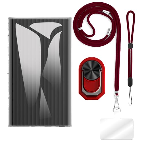 ESACMOT [4 in 1] P[X Sony NW-A300 Ƃ̌݊AXgbvAXgohAOtAϏՌیJo[spZbg (NAP[X + bhZbg)