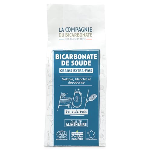 Bicarbonate de Soude Extra Fin - Sachet Kraft 1kg - Qualité Alimentaire Supérieure - Usage Dentaire, Cosmétique, Déodorant, Maison - Poudre Polyvalente Ultra Pure- La Compagnie du Bicarbonate