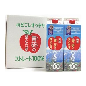 青研 葉とらずりんごジュース１Ｌ 青森県産