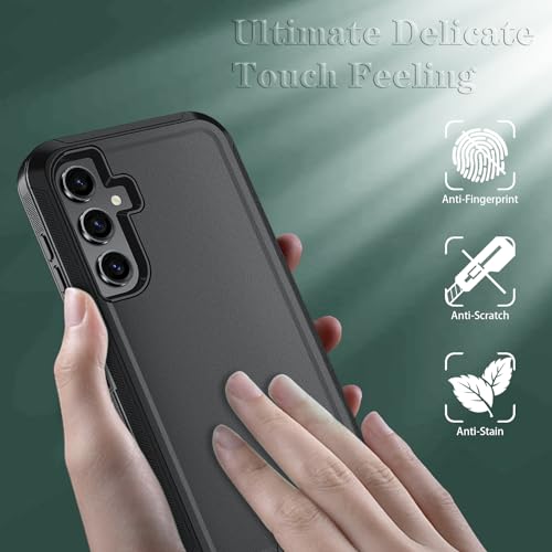 ONOLA Phone Case for Samsung Galaxy S25 Case with HD Screen Protector, Heavy Duty Shockproof & Dropproof 3-Layer Cover Phone Case for Galaxy S25 6.2'',Black by ONOLA - Used condition - US$6.66