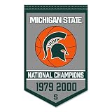 Michigan State Spartans Basketball National Champions Banner
