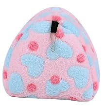 Milisten Warm Cotton Hamster Hammock Bed with Hanging Hooks Cozy Small Pet Nest for Winter Suitable for Hamsters Guinea Pigs Ferrets Rats and Chinchillas Easy to Install Cage Accessory