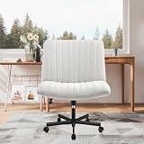 Cadeira de Escritório Python Fly Leisure, Assento Extra Grande e Largo em Tecido (Cinza)