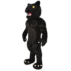 Fierce Black Panther Mascot Costume for Adults Men Women with Built-in Fan Inside the Head