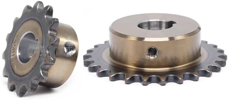 Mechanical Roller Chain Sprockets Tooth Roller Chain Sprocket,1pc 08B 15 Teeth Precision Industrial Drive Sprocket Wheel 45# Steel 15T Chain Gear Bore 14/15/16/17/18/19/20/22/24/25/28/30mm(28mm (keywa