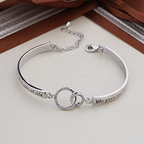 Gzrlyf Stepdaguther Bracelet Step Daughter Gifts for Daughter in Law Stepdaughter Wedding Gifts I Didn't Give You the Gift of Life Life Gave Me the Gift of You2
