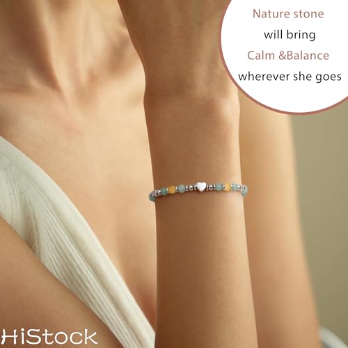 Daughter Gifts from Mom, Daughter Bracelet Nature Stone Bead Bracelet Jewelry Birthday Gift for Her Easter Gifts Stocking Stuffers for Teens2