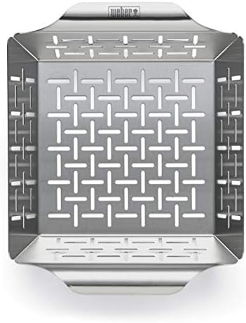 Weber Small Stainless Steel Vegetable Basket,Silver