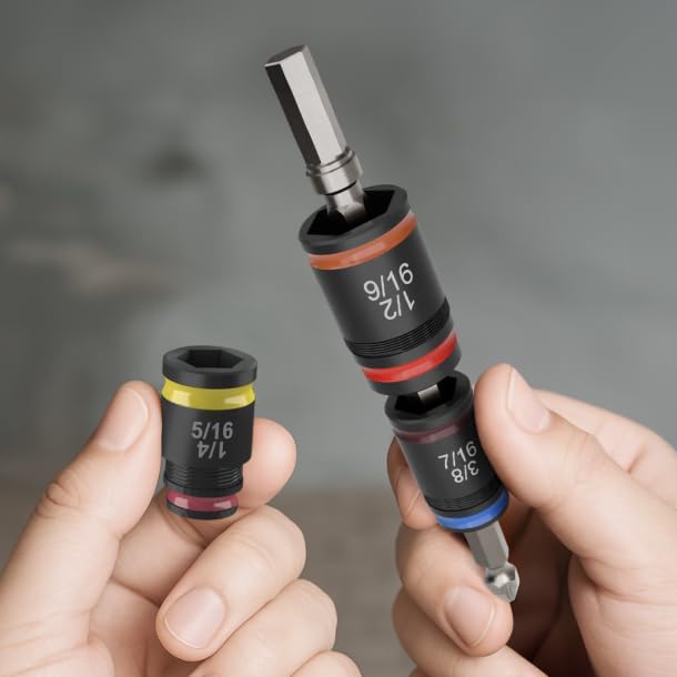 maco♡♡♡ Malco MTP2A 7-in-1 C-RHEX® Flip-Bit Color-Coded Socket Set