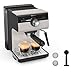 Krups Authentic Espresso-Siebträgermaschine, 15 bar, intuitive Bedienung, raffiniertes Design, integrierte Dampfdüse, 2 L-Wassertank, inkl. Zubehör, Grey/Creme, XP381B10