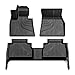 for 2020-2023 2024 2025 2026 BMW X6 Floor Mats: All Weather Floor Mats fit for X6 2020-2024 2025 2026 M/M50i/sDrive40i/xDrive40i G06 1st & 2nd Row All Weather Protection Anti Skid Car Mats, Black