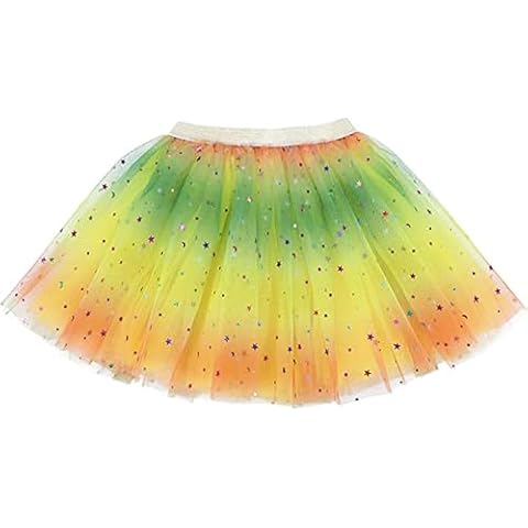HIWIND Girl Tutu Valentine's Gift Kids Skirt Stars Tutu Skirt Mardi Gras Custome Princess Ballet Dance Dress 2T - 8T Cover