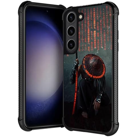 ANLUN STORE Compatible with Samsung Galaxy S23 Plus Case,Samurai Galaxy S23+ Plus Cases for Boys Man,Soft TPU Bumper Desgin Anti-Scratch Shockproof Cover Case for Samsung S23 Plus Case 6.6-inch Cover