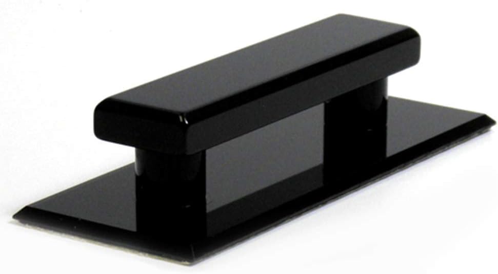 Pull Handle, Self Stick Large Black Acrylic Beveled Pull (1)