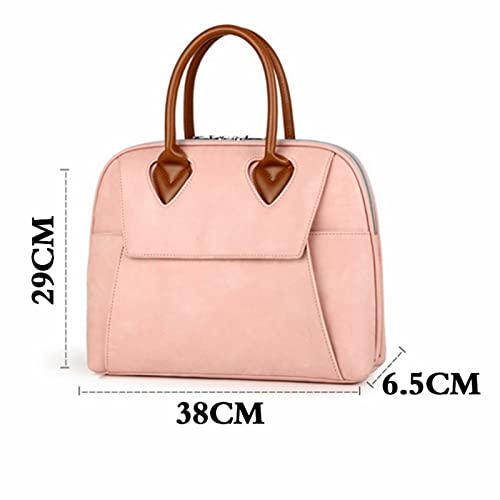 Women's Handbags Women's Business Briefcase Computer Bags Ladies Large Capacity Waterproof Briefcase Handbag(Pink)3