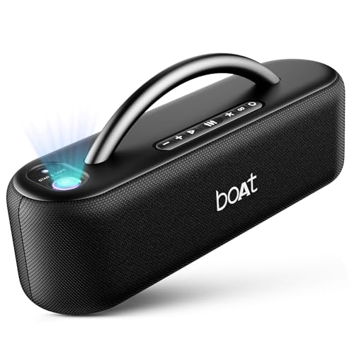 boAt Stone Lumos 60W Bluetooth Speaker w/ 7 LED Projection Modes,...