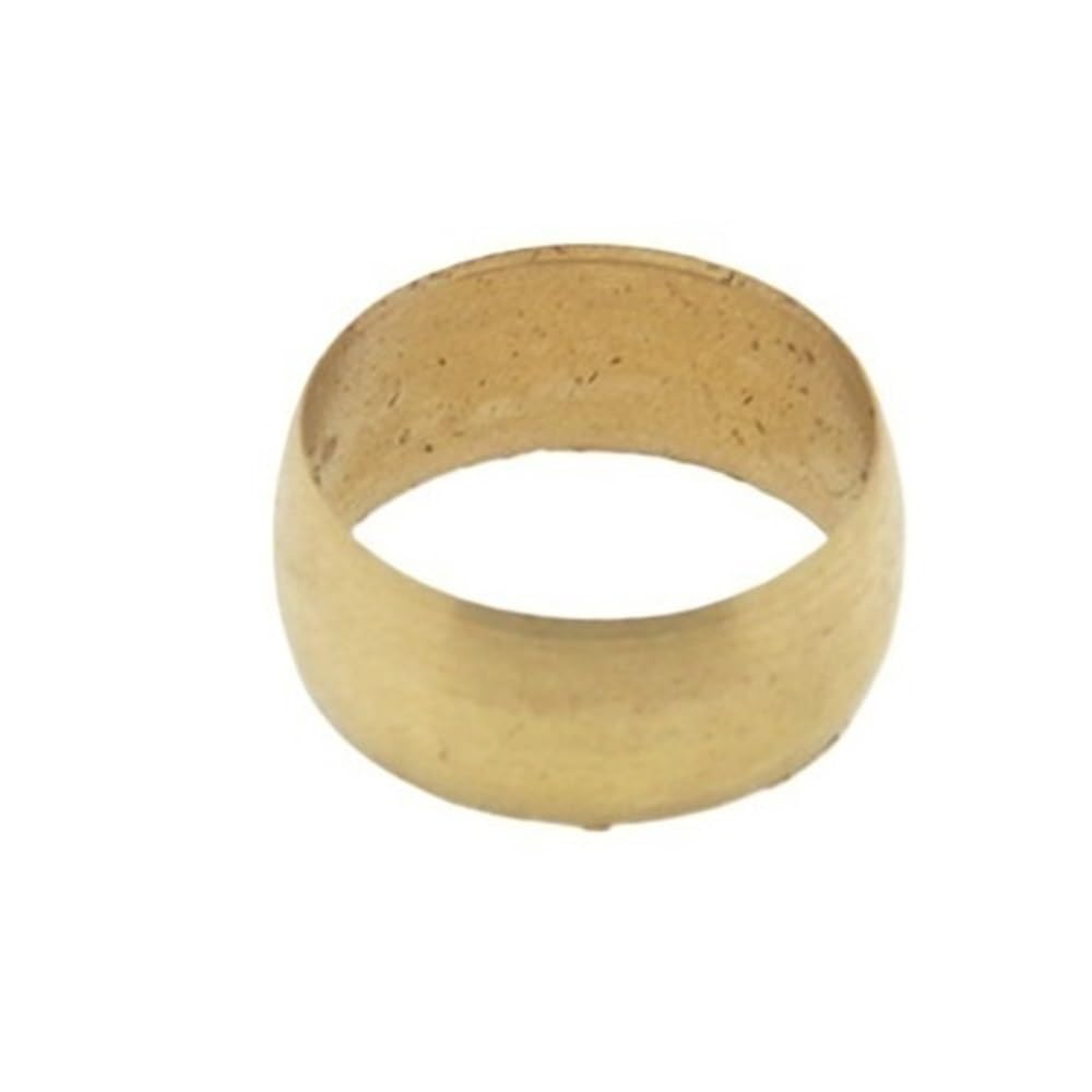 Metal Pipe Adapter 10pcs Sleeve Seal Rings Fit Tube Joint, Brass Two Taper Ferrules, Compression Connector(8mm)