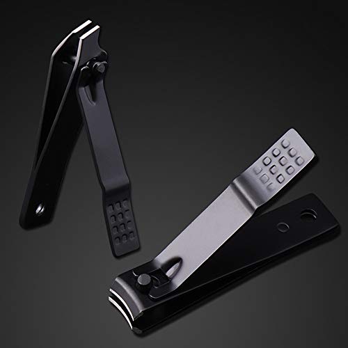 KKmoon Preto 7 pcs Aço Inoxidável Cortador de Unhas Cutter Trimmer Scissor Pinças Ear Pick Grooming