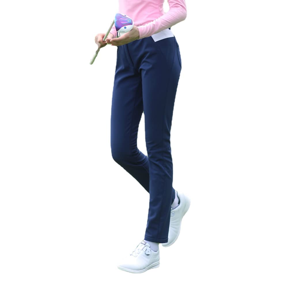 Pantalones de golf para mujer Otoño Invierno Forro Plus Terciopelo Pantalones cálidos Pantalones de golf impermeables Ropa deportiva