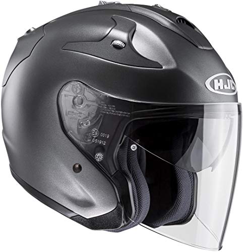 HJC FG-Jet Casco Moto, Hombre, Titanium Mat, XXL