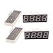 Aexit 4 Pcs Batteries, Chargers & Accessories 4 Bits Common Anode Digital Tube LED Display Module with Power Converters Clock Display