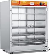 133Qt 5-Tier 900W Commercial Food Warmer with 304 Blued Stainless Steel Heating Element, 5MM Doub...