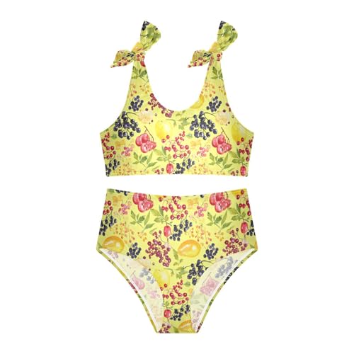 KLL Girls Swimsuit Bikini Set Cute Two Piecing Girls' Swimwear with Adjustable Strap3