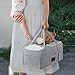 Tuyeabc Baby Diaper Caddy - Enlarge Nursery Storage Bin and Car Organizer for Diapers and Wipes - Storage Basket for Newborn Essentials, Gift for Baby Shower and Registry Must(Gray)