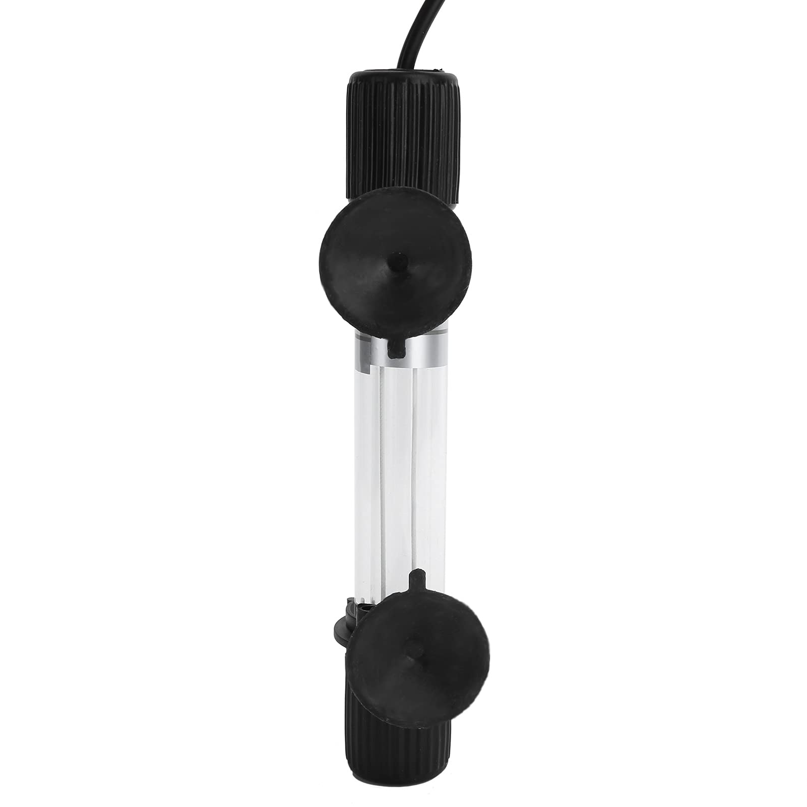 Pssopp Lampada UV Sommergibile per Acquario Sterilizzatore UVC in Vetro con Efficace Purificazione Dell'acqua Rimozione delle Alghe per la Pulizia Dell'acquario Prevenzione delle Malattie (7W)
