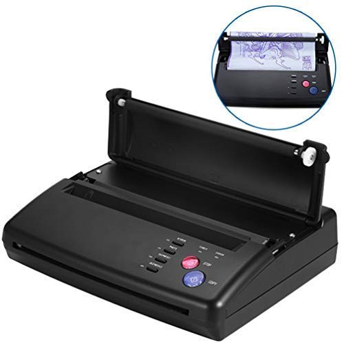 Carejoy Tattoo Transfer Machine,Pro Black Tattoo Printer Drawing Thermal Stencil Maker Copier For Tattoo Transfer,Thermal Stencil Paper Maker with Functional Buttons-US Shipping - Thumbnail 3