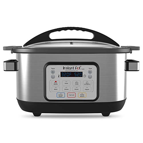 Instant Pot 6 Qt Aura Multi-Use Programmable Multicooker, Silver (Renewed)