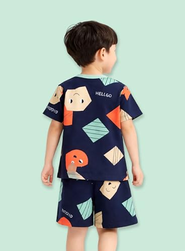Image of 3BROS Baby Boys & Baby Girls Cotton Hosiery Clothing Set Half Sleeves T-shirt with Matching Pants (DB20HS6027 Parent)
