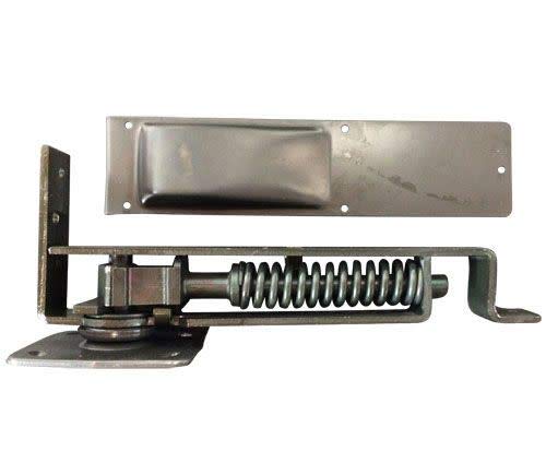 Bommer 7801646 Bommer 7801 7800 Series 3-15/16" x 9-1/8" Double Action Light Duty Floor Mount Spring Door Hinge with Floor Plate - Single