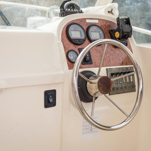 Image of 2 Gang Rocker Switch Panel, 12V 5 Pin 20A ON /Off Toggle Switch | 12V-24V, 20A rating, Waterproof, 5-Pin, Automotive Replacement Toggle Switches For Boats and RVs, ATVs, trailers, and cars
