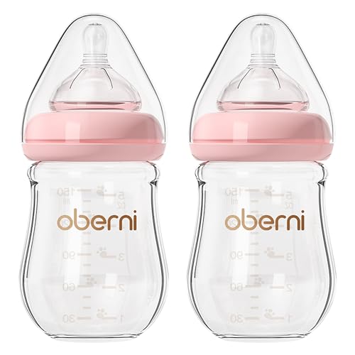 Oberni Glass Baby Bottles 5 Oz