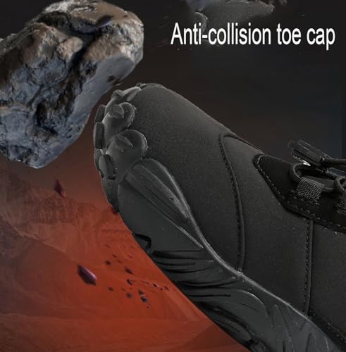 Myallfeet Men's Winter Outdoor Thermal Hiking Shoes Soft Fur Lining for Comfortable Anti Slip Hiking Ankle Boots4