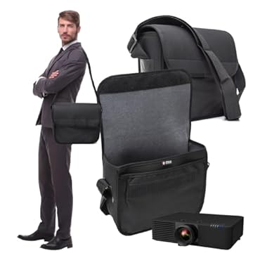 Bolsa Maleta Pasta Para Projetor Datashow 33 X27x10 Polo Culture Premium Acolchoado Compatível Com Epson Nec Sony Acer Beng Ricoh LG