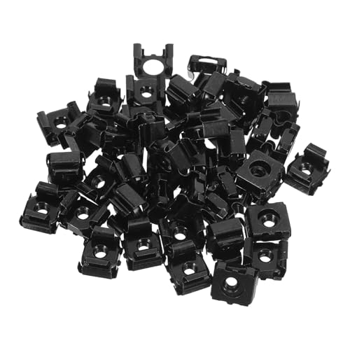 Écrous cage à ressort M4 noir de haute précision en fer nickelé pour armoire et rack de serveur
