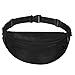 Ryaco Sac Banane, Sac Ceinture, Sac à la Taille, Ceinture d'entraînement, Ceinture de Course, Poche d'entraînement pour Homme/Femme - Fitness/Execise/Randonnée/Escalade/Chasse (Noir)