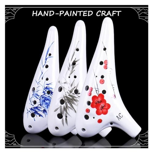 Gtefsws Ocarinas Ocarina Handmade 12-Hole Ceramic Ocarina Professional Playing Instrument Suitable thumb #2