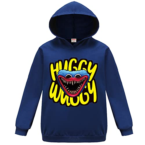 AXhyjin Youtube Produits de Jeu Merch Cool Noir Sweat à Capuche en Coton pour Enfants garçons Haut pour Fille (Navy Blue,9-10 Ans,9 Ans,10 Ans) Cover